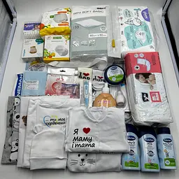 Набір у пологовий будинок для мами та новонародженого Premium у прозорій сумці L + сумка M для малюка 34 позиції EkoMama - мініатюра 2
