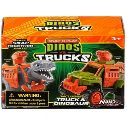 Ігровий набір Road Rippers машинка та динозавр T-Rex grey (20071) - мініатюра 7
