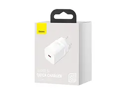Мережевий зарядний пристрій BASEUS Super Si Quick Charger 1C 25 W White (CCSP020102) - мініатюра 6