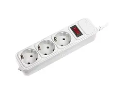 Подовжувач Maxxter SPM3-G-6G 1.8 м 3 розетки White
