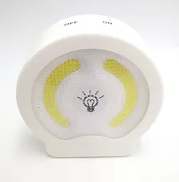 Світлодіодний LED світильник з гачком вимикач нічник на батарейках 3хAAA 3W 2COB магніт липучки 9х8,5см UKC - мініатюра 1