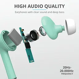 Навушники Trust Nika Touch True Wireless Mic Mint (23703_Trust) - мініатюра 10