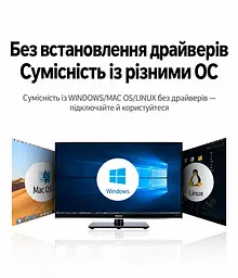 USB-хаб UGREEN CM219 концентратор вхід USB-A виходи 4 USB-A 3.0 до 5 Гбіт/с порт USB-C лише для живлення хаба для передавання даних не для заряджання без встановлення драйверів для Windows macOS Linux захист від перенапруги надмірного струму та перегрівання LED-індикатор роботи вбудований кабель 0,15 м темно-сірий (50985) - мініатюра 10