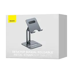 Тримач Baseus Desktop Biaxial Foldable Metal Stand (for Tablets 13") (LUSZ000113) - мініатюра 2