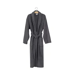 Халат махровий unisex Lotus Home - Basic Line antrasit L - мініатюра 5
