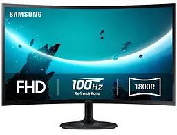 Монітор 24" Samsung Essential S3 Curved (LS24D360GAIXUA) 1920x1080 (FullHD) VA 100 Hz