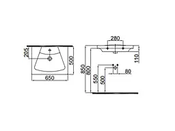 Раковина IDEVIT Vega 2801-0505-07 - мініатюра 4