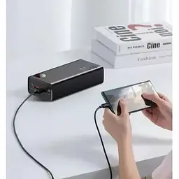 Портативна батарея Baseus Adaman Digital Display Fast Charge 40000 mAh 22.5W PPAD020101 Black - мініатюра 3