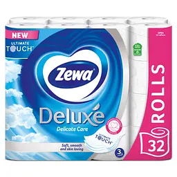 Туалетний папір Zewa Deluxe білий 3 шари 32 рулони (7322541343181) - мініатюра 2