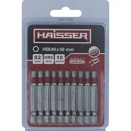 Набір біт Haisser HEX 40 х 50 мм (10 шт)