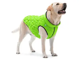 Курточка для тварин Collar AiryVest UNI двостороння M 48 салатово-чорна (2560) - мініатюра 3