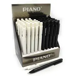 Ручка масляна PIANO синій автомат, 0,7мм РT-015 в асортименті