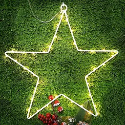 Світлодіодні різдвяні зірки, SANDYBY Star Window Light 40 теплих білих світлодіодних ламп з батарейним живленням - мініатюра 4
