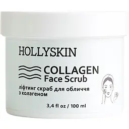 Скраб для обличчя Hollyskin Collagen Face Scrub з колагеном, 100 мл - мініатюра 2