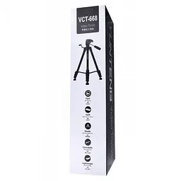 Штатив Yunteng VCT-668 Bag 3D 1/4" 45-150 см Black (33687_3248056) - мініатюра 2