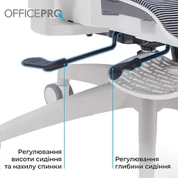 Офісне крісло OfficePro Skyline OC750-W-DG-DG (OC750-W-DG-DG) - мініатюра 14