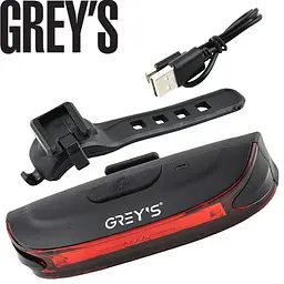 Велосипедний задній ліхтар Grey's LED 6 режимів 80 х 30 х 15 мм 1 шт (GR11120)