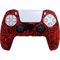 Чохол на геймпад Silicone Case для Sony DualSense Red Ornament [59966]
