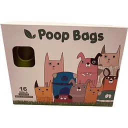 Біопакети для екскрементів собак Poop Bags 22 х 33 см 15 шт.