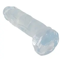 Фалоімітатор Crystal Clear Big Dong 23 см прозорий - мініатюра 6