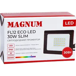 Прожектор MAGNUM FL12 ECO LED 30Вт slim 6500К IP65 (90018083) - мініатюра 5