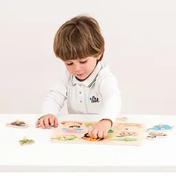 Пазл дерев’яний New Classic Toys Сафарі, 8 частин (10431) - мініатюра 4