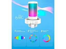 Мікрофон студійний/ для стрімінгу, подкастів Fifine AmpliGame AM8W White - мініатюра 5