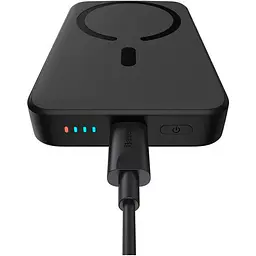 Зовнішній акумулятор Baseus Magnetic Mini Wireless Fast Charge Power Bank 10000mAh 20W Black (PPCX030001) [94805] - мініатюра 6