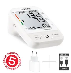 Тонометр Gamma Optima 4Gen Type-C + мережевий адаптер автоматичний на плече - мініатюра 6