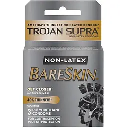 Упаковка презервативів Trojan Supra BareSkin 3 шт.