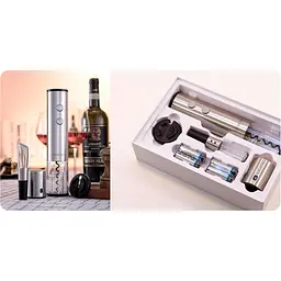 Винний набір Circle Joy Decanter Aerator + Wine Stopper + Bottle Opener - мініатюра 4