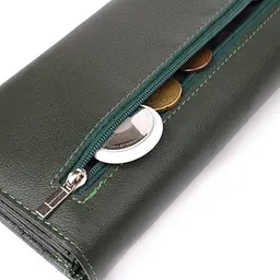 Горизонтальний гаманець у два складення з натуральної шкіри ST Leather 18,5х9,5х2,5 см acs0029644 - мініатюра 9