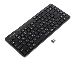 Клавіатура A4Tech FBK26C AS Fstyler, Black, Bluetooth / 2.4 GHz / USB, мембранні кнопки, 12 гарячих клавіш FN, радіус дії до 10 м - мініатюра 3