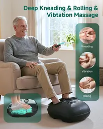 Масажер для ніг Snailax Shiatsu з підігрівом, компресією та пультом - мініатюра 7
