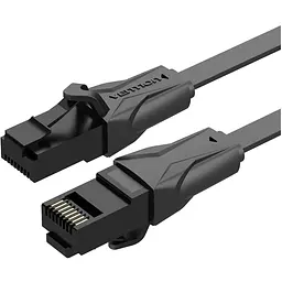 Патч-корд 0.75м, UTP cat 6 RJ-45 black Vention (IBABE)