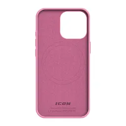 Силиконовый чехол с MagSafe для Apple iPhone 15 Pro, ICON2 MagCase, розовый, противоударный, панель с мягкой подкладкой, защита всего корпуса, поддержка беспроводной зарядки, совместим с защитными стеклами и пленками, ArmorStandart (ARM77005) - мініатюра 2