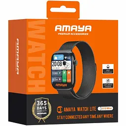 Смарт-годинник Amaya X10 Mini Smart sports watch (call version) Black - мініатюра 2