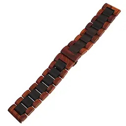 Ремінець з дерева Watchbands Wood Red Black для Samsung Gear S3 Samsung Galaxy Watch 46mm Silver (WB0020WOODLIGHTBLACK) - мініатюра 2
