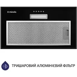 Витяжка Minola HBI 5614 BL 1000 LED - мініатюра 4