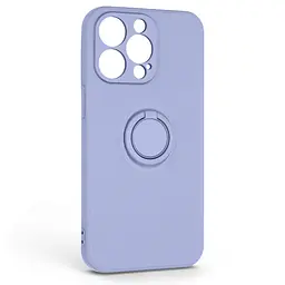 Силиконовый чехол для Apple iPhone 13 Pro, Icon Ring, фиолетовый, панель-накладка, с кольцом-подставкой на 360°, противоударный, возможность использования магнитных держателей, ArmorStandart (ARM68671)