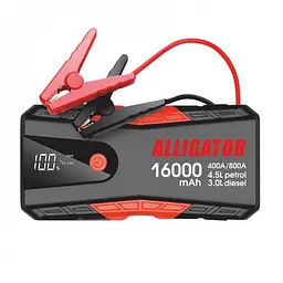 Пуско зарядное устройство (бустер) для авто Alligator JS840 Jump Starter 16000mAh + Power Bank