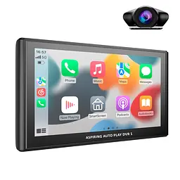Портативний монітор Aspiring Auto Play DVR 1, Magnet, CarPlay, Android auto - мініатюра 5