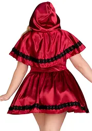 Еротичний костюм Червоної шапочки Leg Avenue Gothic Red Riding Hood 1X–2X, сукня, накидка - мініатюра 2