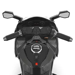Дитячий електричний мотоцикл Bambi Racer 12V одномісний до 30 кг Чорний (DE-169-E-999) - мініатюра 5