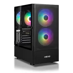 Комп'ютер HEXO Gaming Mainstream Pro (HGMP-8400FN5060-32S1TBK) Black / AMD Ryzen 5 8400F (4.2-4.7), 6 ядер / NVIDIA GeForce RTX 5060 / 32 ГБ (DDR5) / 1024 ГБ (SSD)
