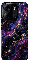TPU чохол Demsky Purple space marble для Tecno Spark Go 2023