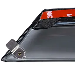 Дефлектори вікон вітровики для Skoda Fabia 2007-2014 Хетчбек 3D молдинг нержавіюча сталь (Benke) - мініатюра 5
