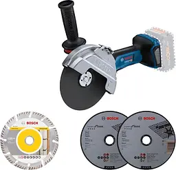Шліфмашина кутова акумуляторна Professional GWS 182P 125мм 18В Bosch teh0025420 - мініатюра 2