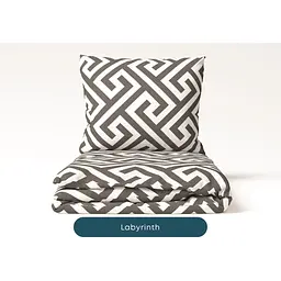 Комплект постільної білизни ТЕП Happy Sleep Duo Labyrinth євро білий з сірим (2-04009_26585) - мініатюра 5
