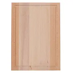 Дошка кухонна обробна дерев'яна з бука 25х40 см із жолобом, Wood&Steel Бежевий 84872